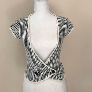 Anthropologie Moth open sweater vest